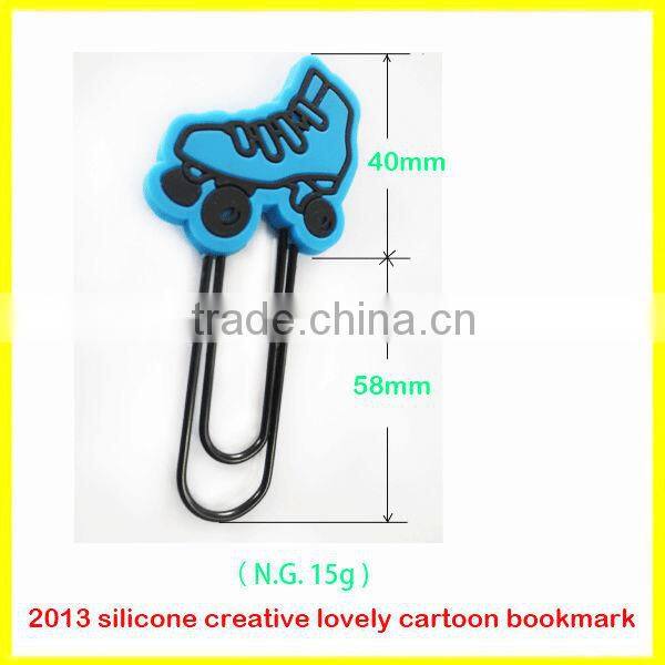 hot new product silicone creative and lovely cartoon bookmarks