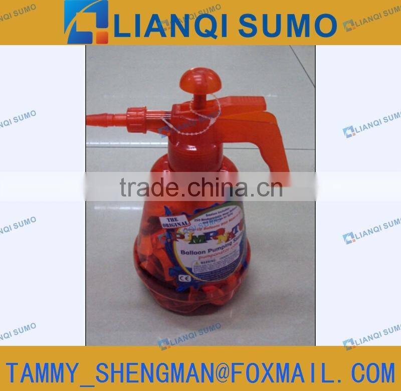 500pcs balloons with Plastic water hand balloon pump