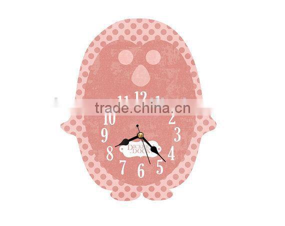 2015 Newest penguin style wooden wall clock