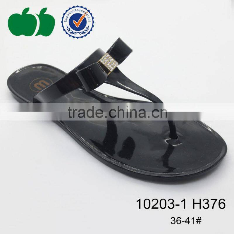 High quality latest style fashion lady pvc jelly slipper