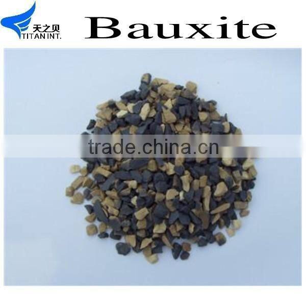 Titan 85% alumina 1-3mm calcined bauxite with low price