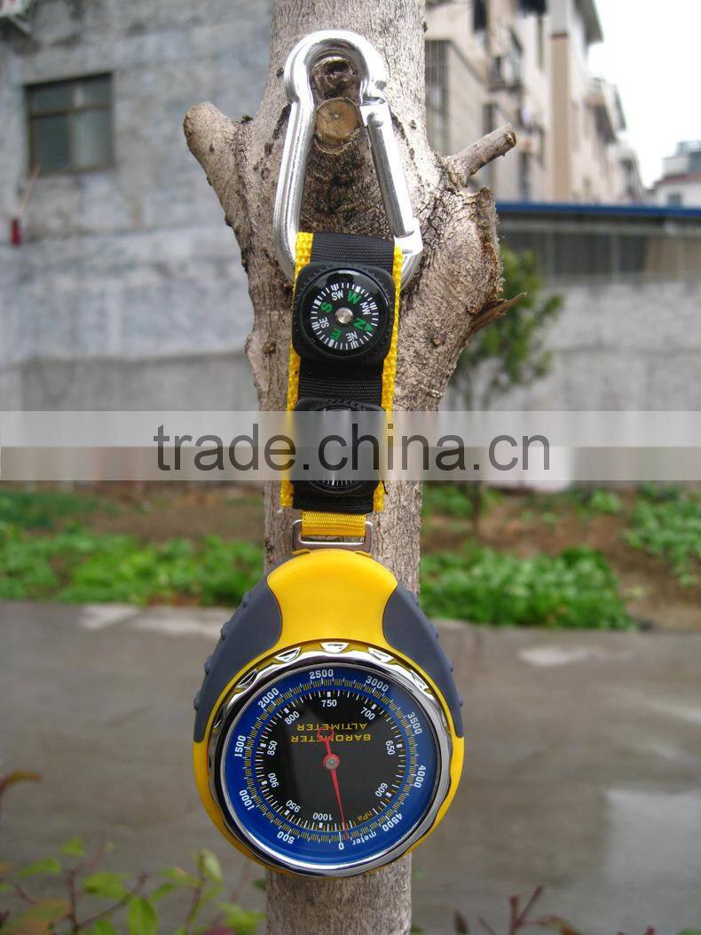Outdoor sport 4 in 1 digital watch altimeter barometer with compass thermometer