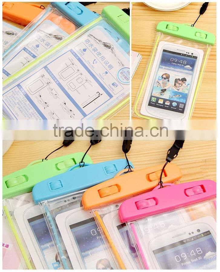 Night light PVC waterproof bag for phone