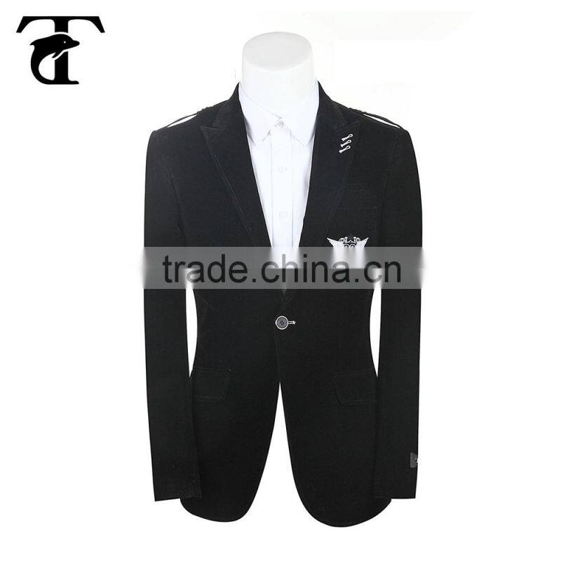 Fashion style OEM service man suit logo design formal wear for man