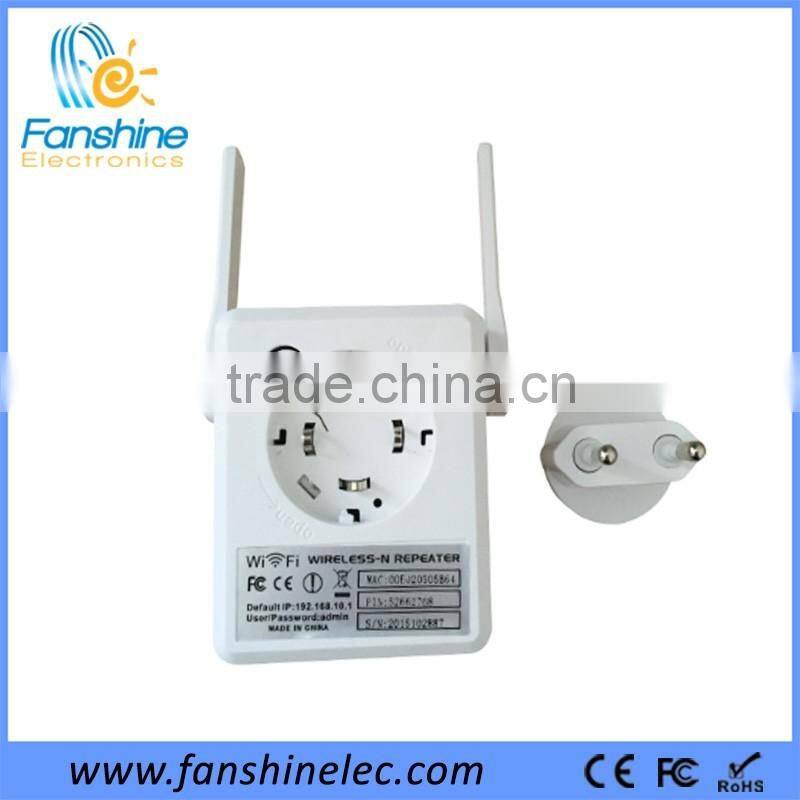 Fanshine Home Business Portable 300Mbps Wifi Repeater with RJ45 Network Cable
