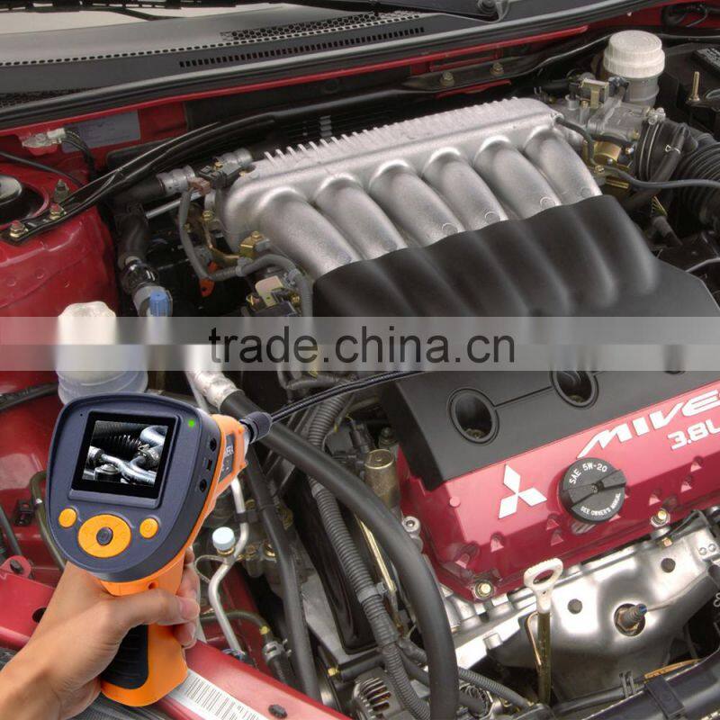 DVR 9.8mm Endoscope Borescope Zoom Recordable Rotation 1m Cable Video 2.4" Inspection Camera