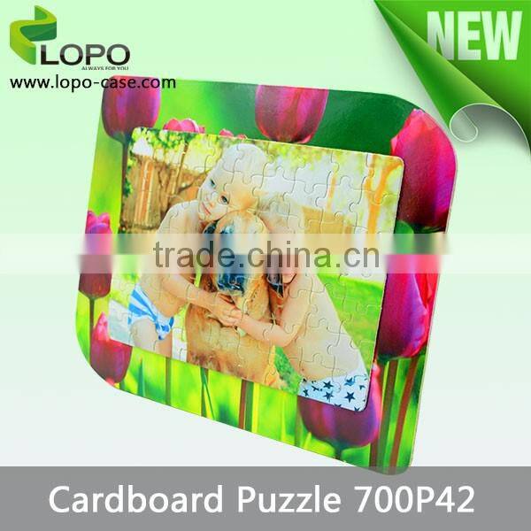 Eco-friendly heat transfer Blank DIY Puzzle for kids as gift