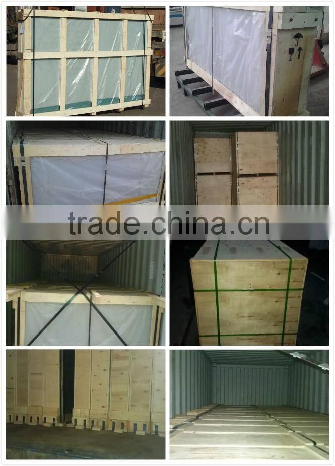 8mm toughened clear+ 0.76PVB+6mm toughened clear skylight laminated glass