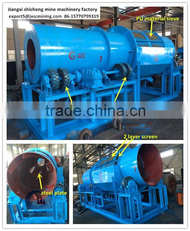 Better sales gold mining machine,trommel scrubber for clay gold mine