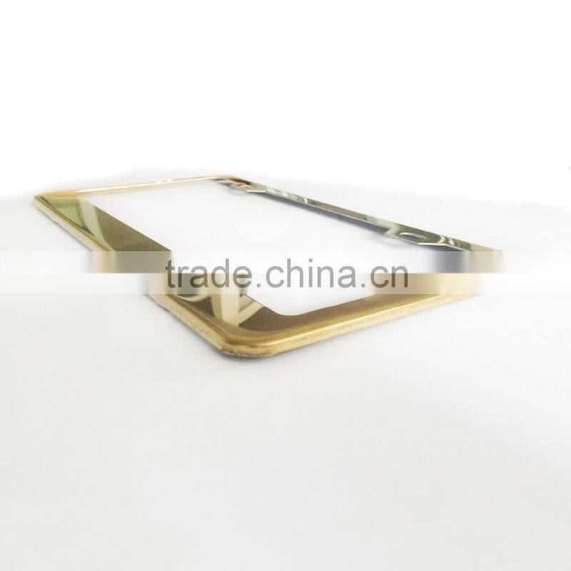 Wholesale USA standard stainless steel matt black blank car license plate frame,number plate frame