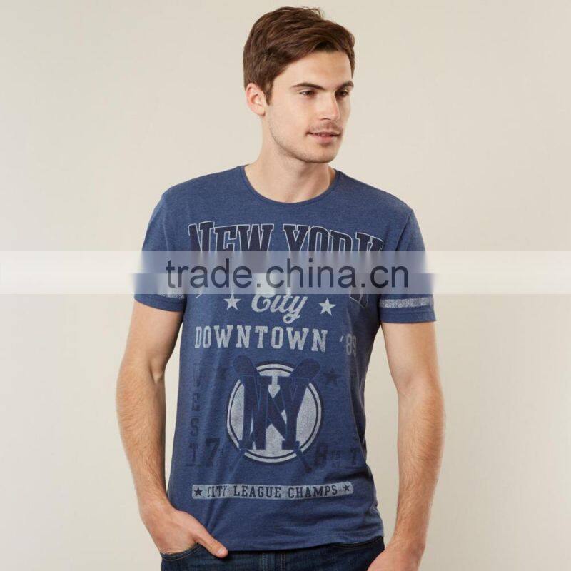 Custom T shirt with silk screen print and combed soft cotton