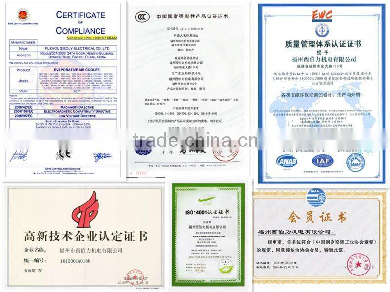 2016 New! 6000CMH air cooler/air conditioner/low energy with competitive price mini portable air cooler