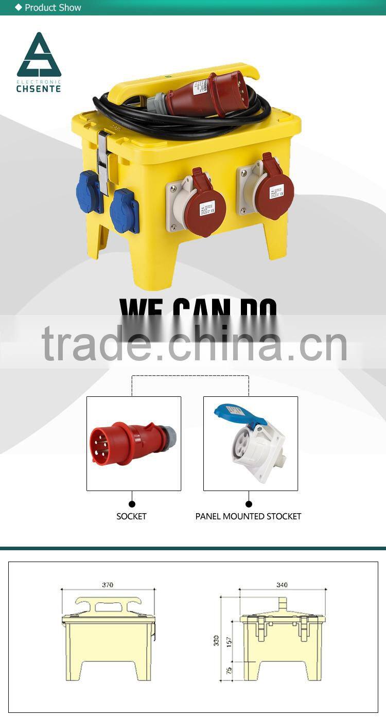 24 way mobile types of IP97 waterproof box with plug&socket or power electrical junction box price
