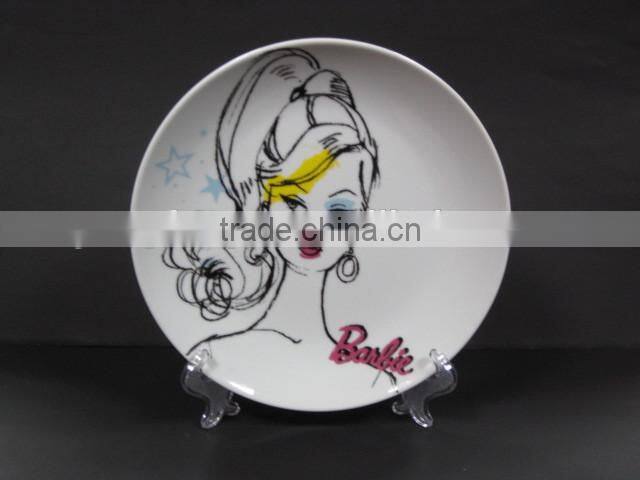 YF13037 personalized ceramic plate for restaurant