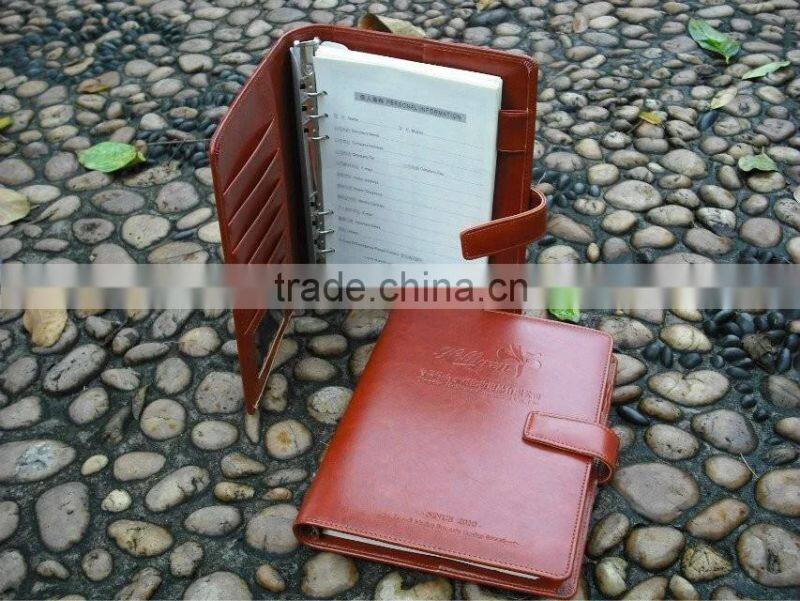 Leather A4 Writing Agenda, Document Holder File Folder