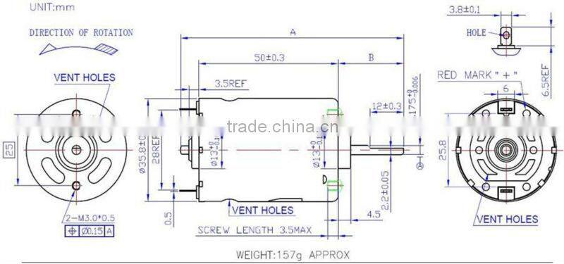 Vacuum Cleaner Motor, low voltage motor,sweeper motor