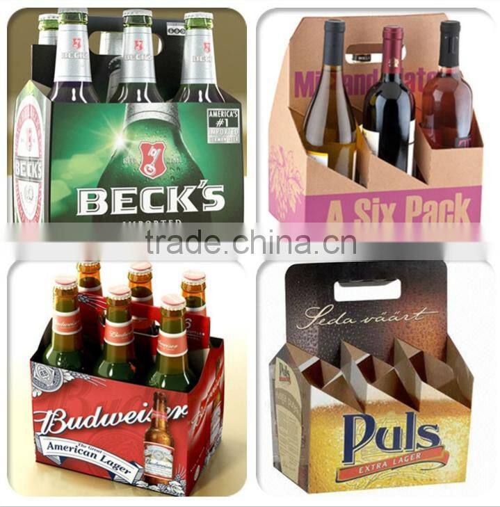 Wholesale custom printing six pack corrugated beer box