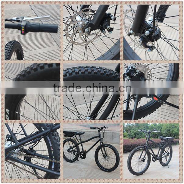 2013 new popular electric bicycle beach cruiser for man 350w wih fat bike