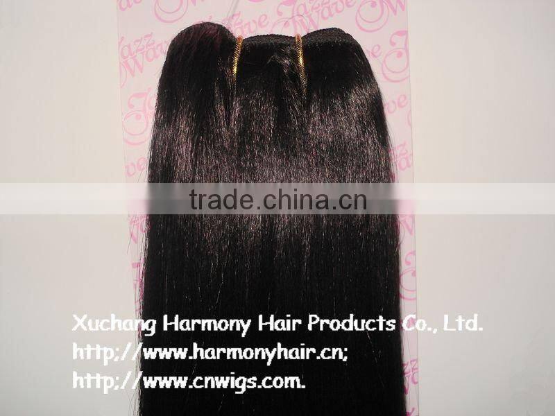 Quality black 100 human hair extensions with 20" #1 and #1B on stock