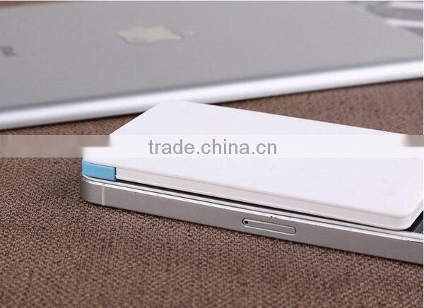 2016 Gleese Wholesale Power Bank Credit Size Different Colors Pocket Power Bank