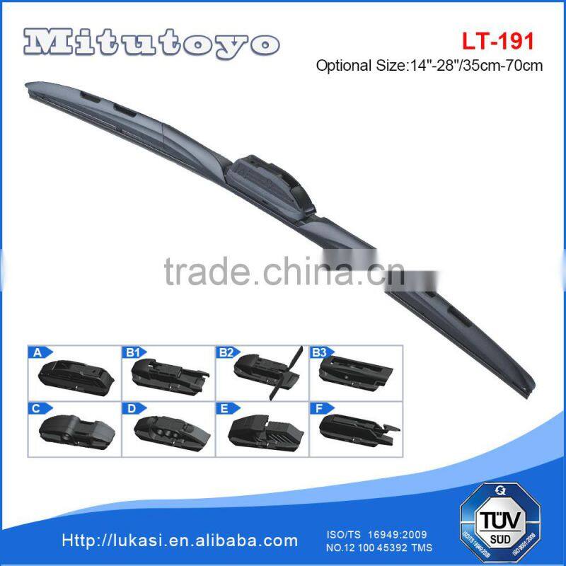 universal 8 adapters pinch tab wiper blade 19mm wiper blade for Toyota