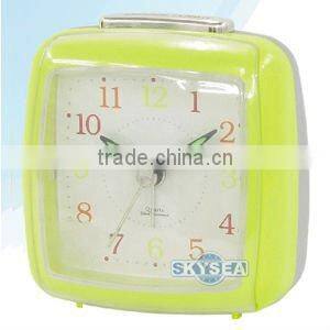 Retro plastic table alarm clocktop clock, children's alarm clock and nightlight