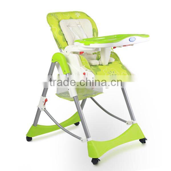 Hot Model Baby High Chairs with adjustable footrest and EN14988 certificate