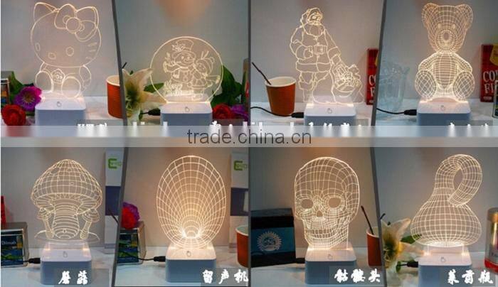 Motorcycle Shape 3D Led Desk Lamp with Touch Switch