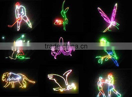 Cheap colorful 2W rgb animation laser Show Night Club light