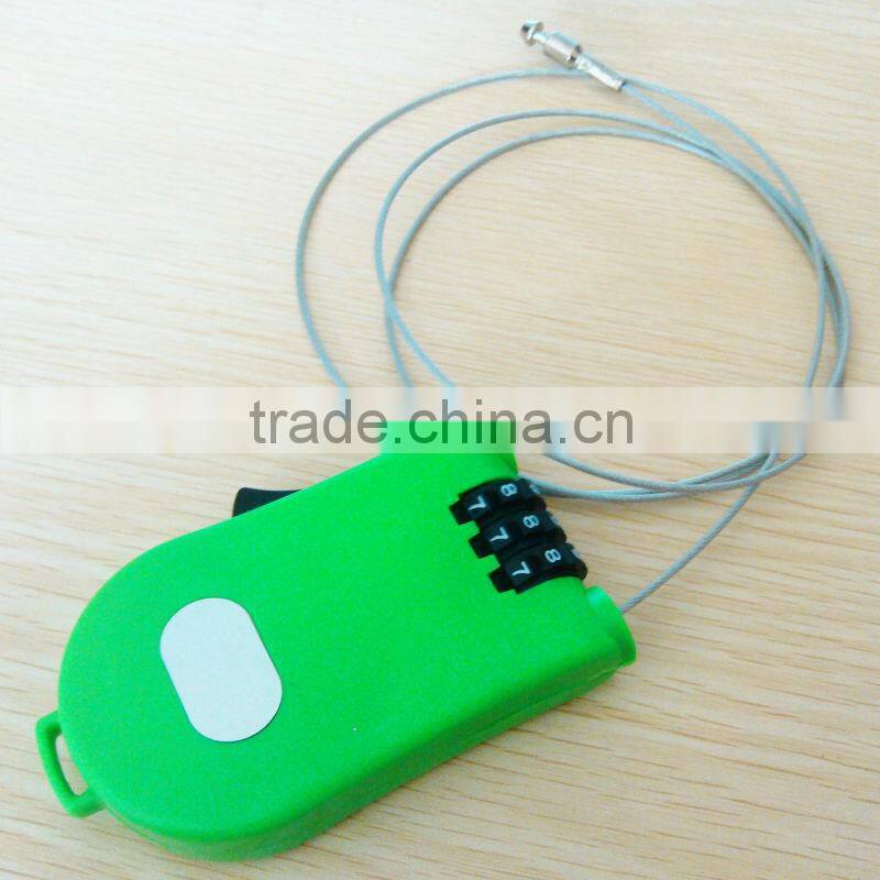 Original design ABS security Wire Combination Padlock of more colors