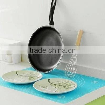 Eco-friendly feature soft printed kitchen baking mat silicone 50*40cm