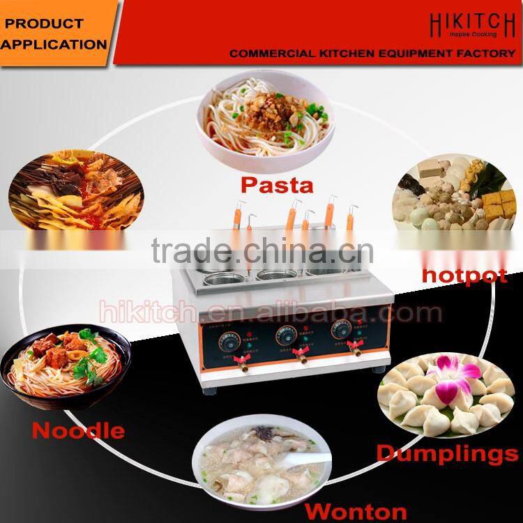 Counter top pasta cooker with 6 baskets table top electric pasta cooker