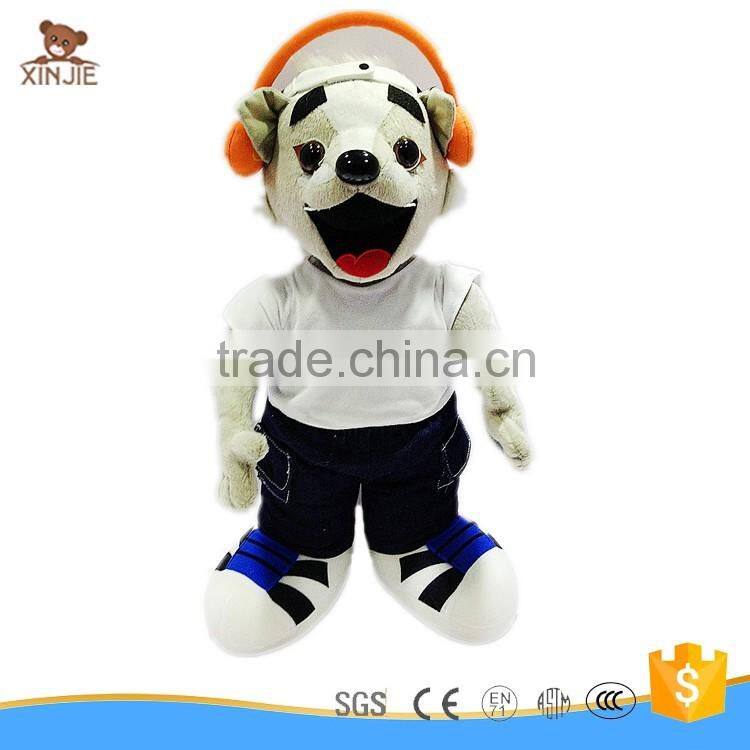 custom made animal shape plush mascot doll cute soft fox mascot