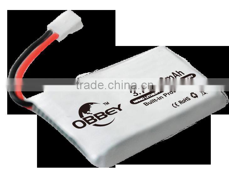 350mah real capcaity 1s 3.7v lipo battery with JST Connector for RC drone