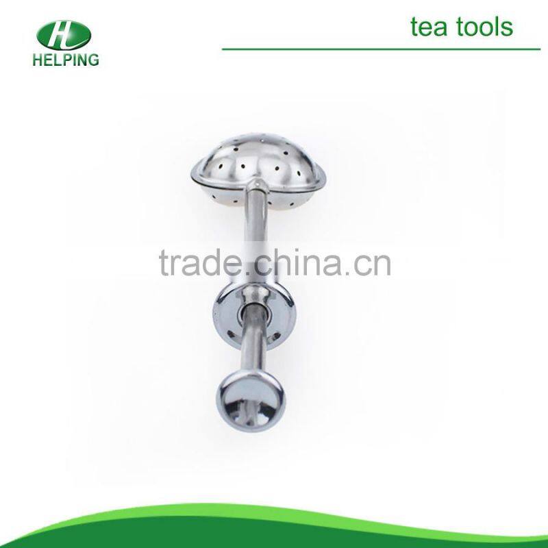 Heart-shaped telescopic handle stainless steel tea strainer