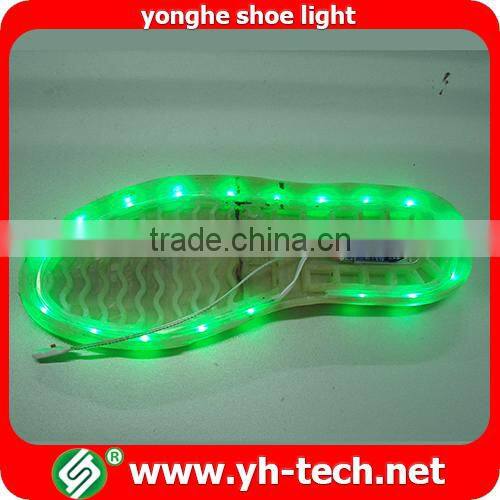 New arrival rechargeable USB motion sensor LED shoes strip light up shoe sole