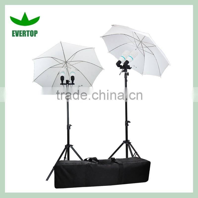 TS-ULK03 Photo Studio Reflective Umbrella Continuous Lighting Kits with Double Head
