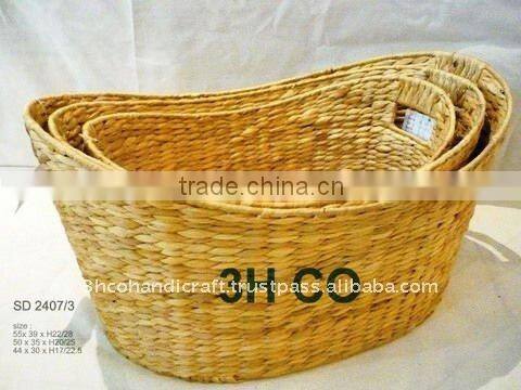 2015 New Product Seagrass Basket For Home Decoration And Furniture
