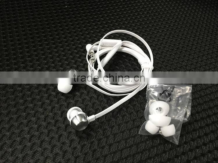 3.5mm connector white microphone original mobile earphone with mic for LG