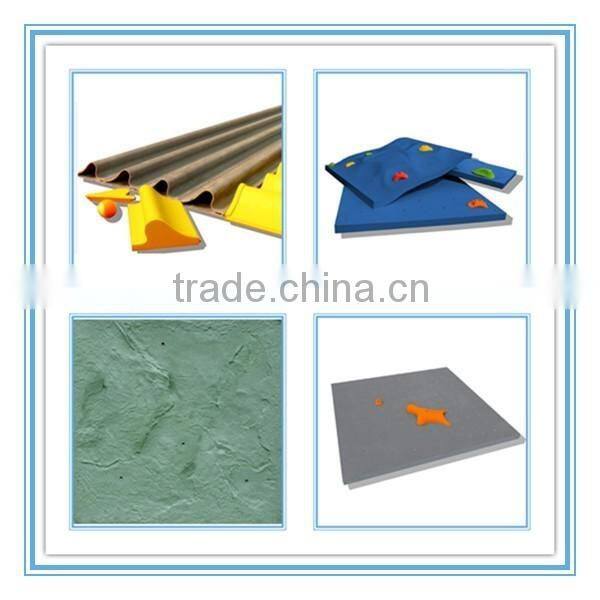 Economic composite wood rock climbing panel for climbing walls