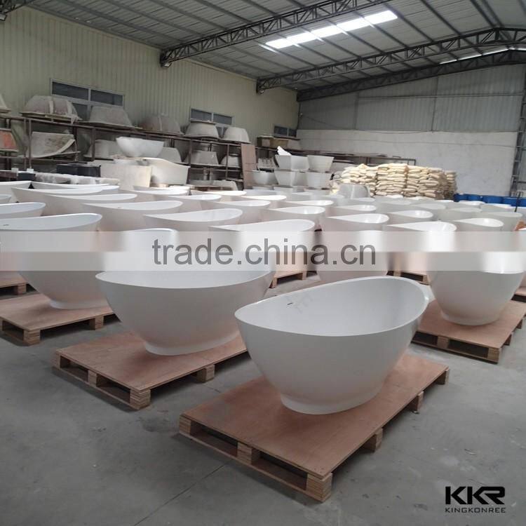 Bathroom Furniture Solid Surface Sanitary Ware Freestanding Bathtub