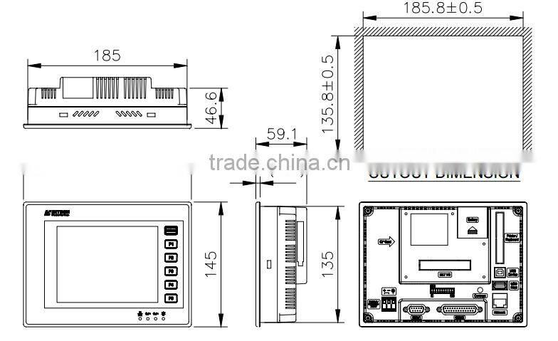 Beijer HITECH PWS6620S-N 5.7 inch hmi with Ethernet