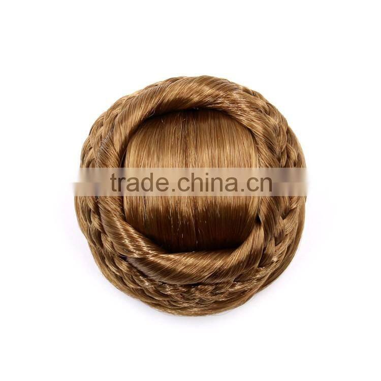 Wholesale Cheap Hair Piece , Synthetic Clip Hair Bun