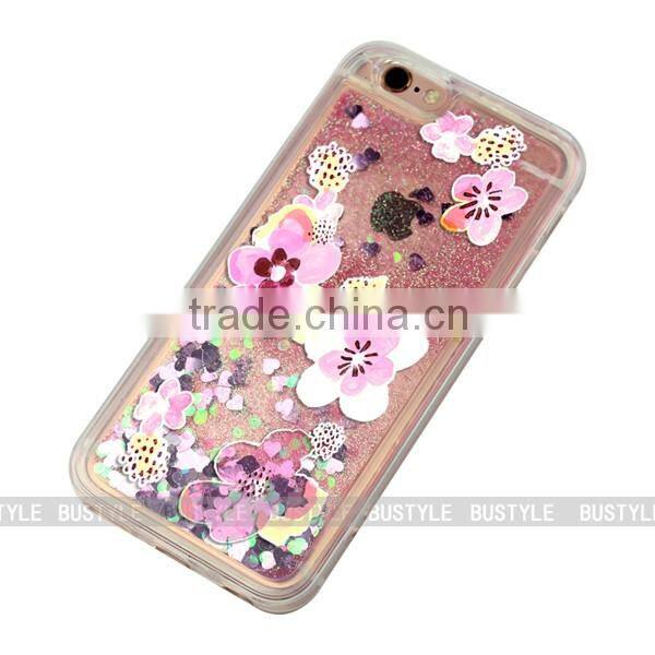 case for phone cover all TPU Transparent Liquid Mobile Case for iPhone 6 5 Plus 5.5 inch Phone Cover for LG for samsung S7 J7