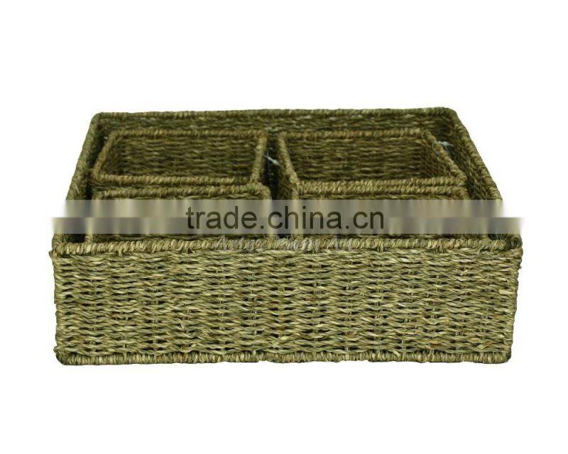 Seagrass netted towel trays handmade with very good price