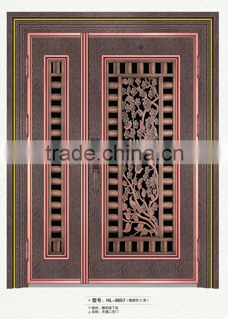 Security stainless steel swing door price