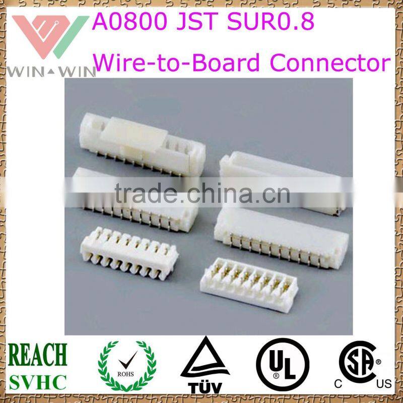 0.8mm Pitch A0800 JST SUR0.8 Electronic Wire to Board Connector