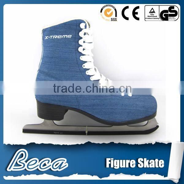 Wholesale fashion leather cloth figure ice skate shoes van