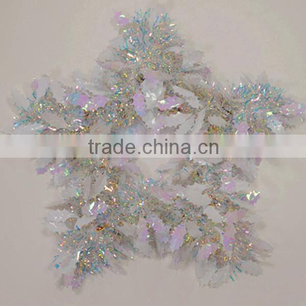 Newest Star Shape Rainbow Shiny Decorative Tinsel Garland