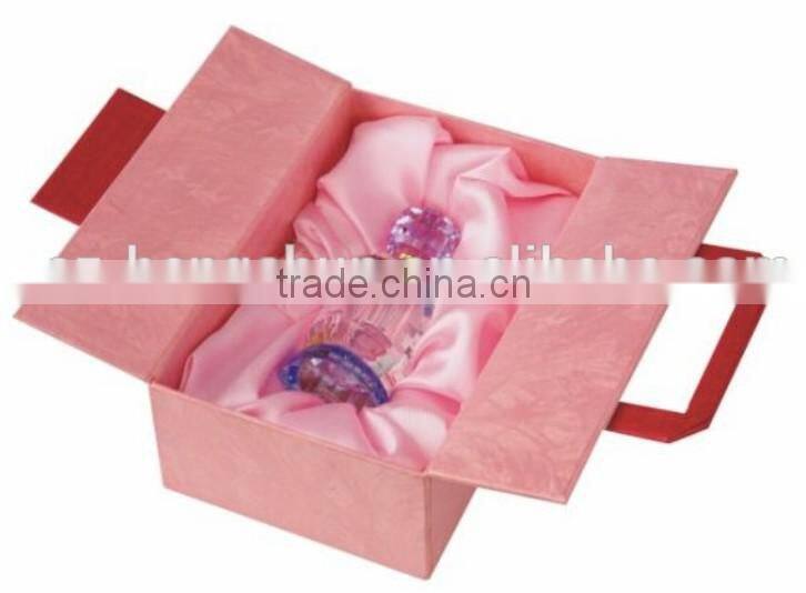 Fashion Pink Chinese style customized perfume box empty box